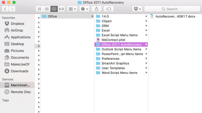 clear recently opened documents in excel for mac 2011